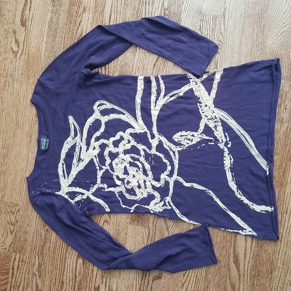 (M) Royal Robbins Graphic 100% Cotton Lightweight Long Sleeve T-Shirt Layering